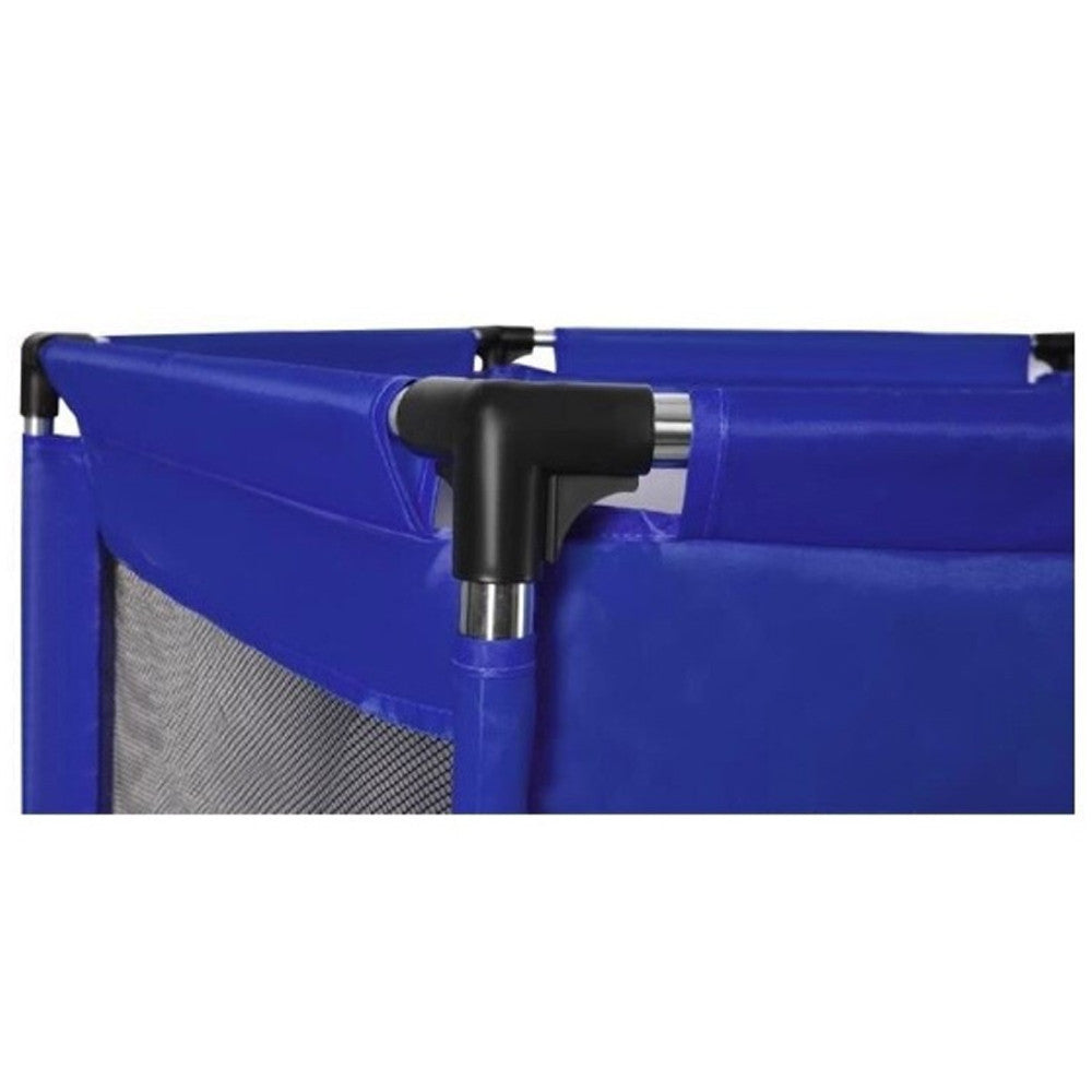 Дитячий манеж складаний з сіткою, Синій / Інтерактивний манеж для дітей / Манеж-ігровий майданчик