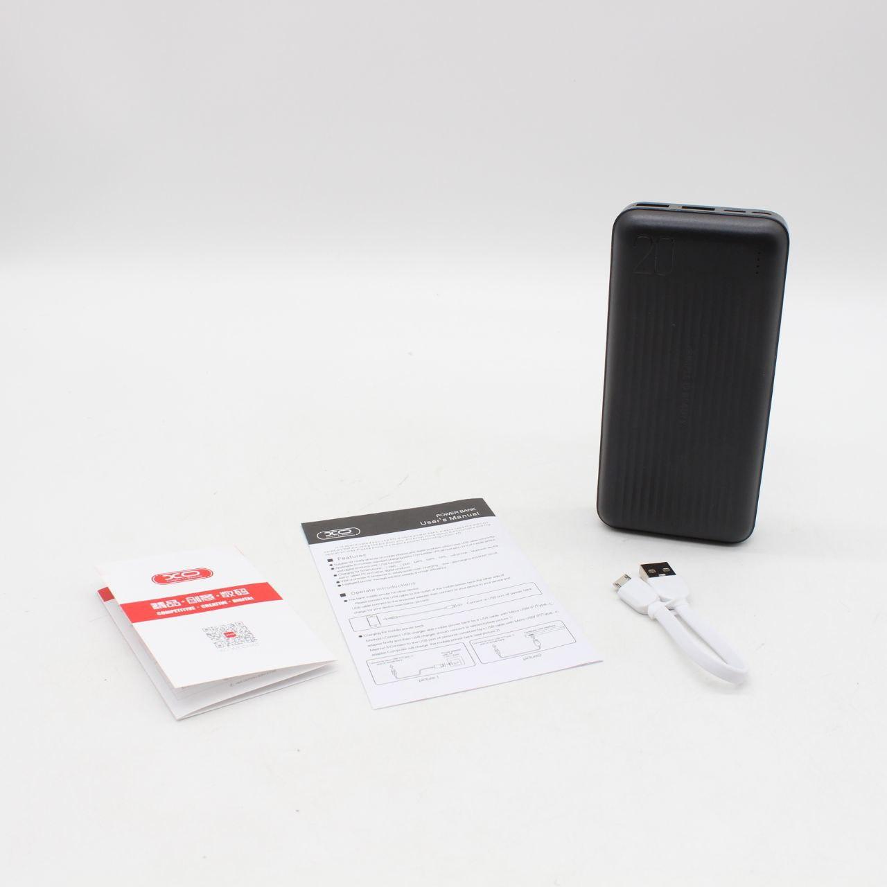 Універсальний зовнішній акумулятор XO PB302 20000mAh / Повербанк для телефону / PowerBank / Павербанк / УМБ