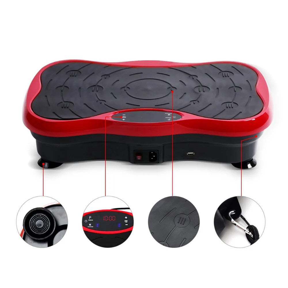Віброплатформа для тренувань до 200 кг з пультом, 53х31х13 см / Фітнес платформа / Вібраційна платформа