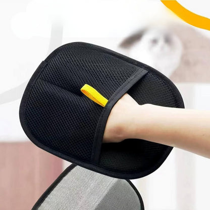 Двостороння рукавичка для вичісування шерсті "PetGroom Pro" 24*16 см / Рукавичка для збирання шерсті / Щітка-рукавичка для шерсті
