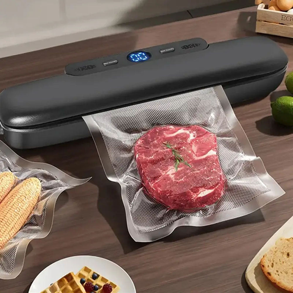 100 шт Рифлені пакети для вакууматора 20х15см Вакуумні пакети для продуктів / Пакети для вакуумування