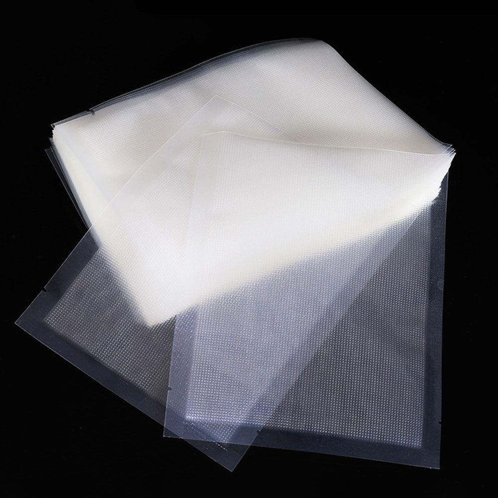 100 шт Рифлені пакети для вакууматора 20х15см Вакуумні пакети для продуктів / Пакети для вакуумування