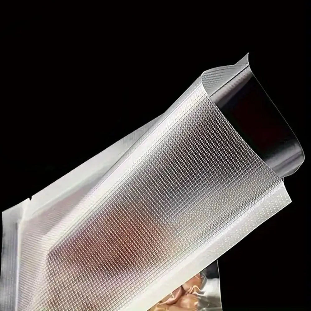 100 шт Рифлені пакети для вакууматора 20х15см Вакуумні пакети для продуктів / Пакети для вакуумування