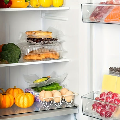 100 шт Рифлені пакети для вакууматора 20х15см Вакуумні пакети для продуктів / Пакети для вакуумування