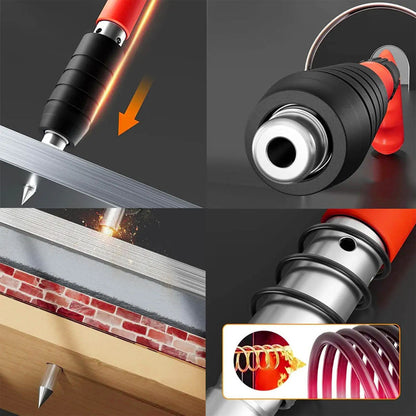 Пневматичний пістолет для цвяхів, Червоний / Цвяхозабивальний пістолет / Степлер ручний / Степлер пневматичний