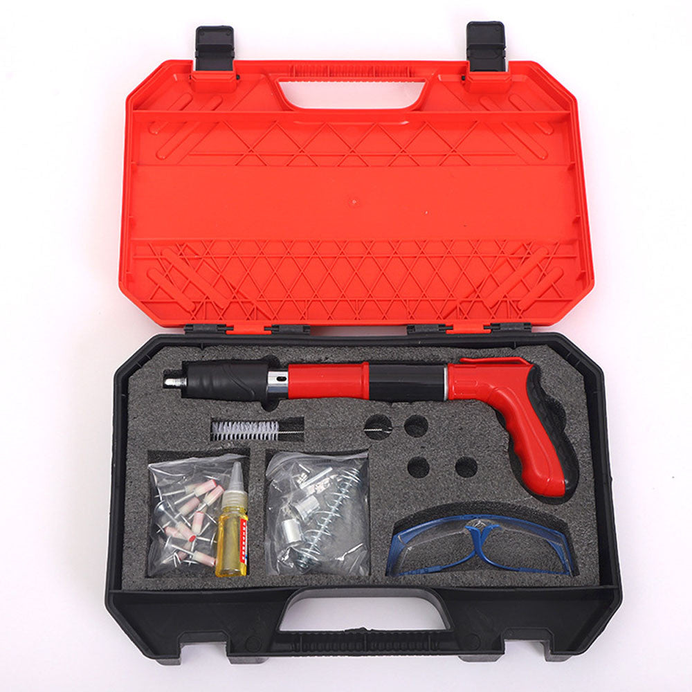 Пневматичний пістолет для цвяхів, Червоний / Цвяхозабивальний пістолет / Степлер ручний / Степлер пневматичний