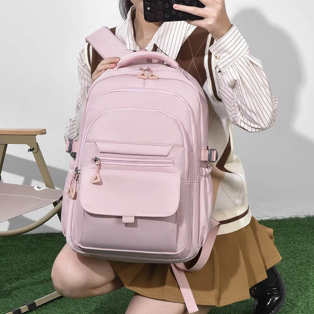 Шкільний рюкзак водонепроникний 44×29×13см, Рожевий / Рюкзак у школу / Рюкзак підлітковий / Міський рюкзак