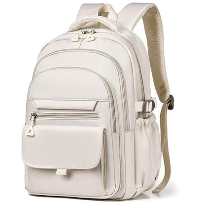 Шкільний рюкзак водонепроникний 44×29×13см, Бежевий / Рюкзак у школу / Рюкзак підлітковий / Міський рюкзак