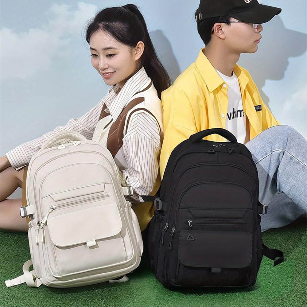 Шкільний рюкзак водонепроникний 44×29×13см, Бежевий / Рюкзак у школу / Рюкзак підлітковий / Міський рюкзак