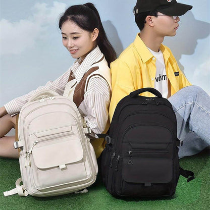 Шкільний рюкзак водонепроникний 44×29×13см, Бежевий / Рюкзак у школу / Рюкзак підлітковий / Міський рюкзак