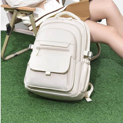 Шкільний рюкзак водонепроникний 44×29×13см, Бежевий / Рюкзак у школу / Рюкзак підлітковий / Міський рюкзак