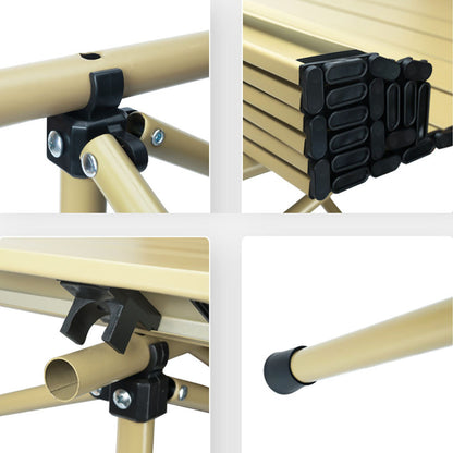 Розкладний столик з накидкою 95х52х50см, Оливковий / Кемпінговий столик складний / Туристичний стіл для пікніка