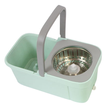 Швабра з автоматичним віджимом та відром 6л, Бірюзовий / Швабра ледарка / Швабра з відром / Швабра ледарка з віджимом