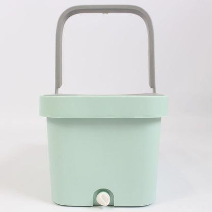 Швабра з автоматичним віджимом та відром 6л, Бірюзовий / Швабра ледарка / Швабра з відром / Швабра ледарка з віджимом