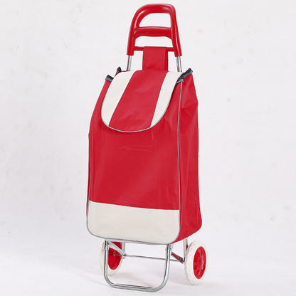 Сумка-візок на колесах до 130кг, 95х35х30см, Червоний / Сумки на колесах для покупок / Кравчучка для продуктів