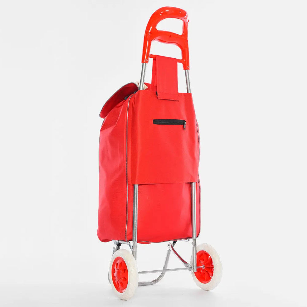 Сумка-візок на колесах до 130кг, 95х35х30см, Червоний / Сумки на колесах для покупок / Кравчучка для продуктів