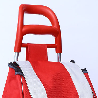 Сумка-візок на колесах до 130кг, 95х35х30см, Червоний / Сумки на колесах для покупок / Кравчучка для продуктів