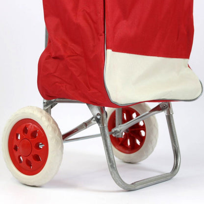 Сумка-візок на колесах до 130кг, 95х35х30см, Червоний / Сумки на колесах для покупок / Кравчучка для продуктів