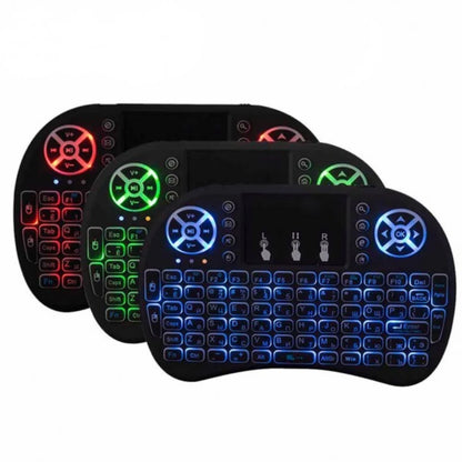 Бездротова клавіатура з тачпадом, RGB, MWK08-i8 / Клавіатура з підсвіткою / Портативна міні клавіатура