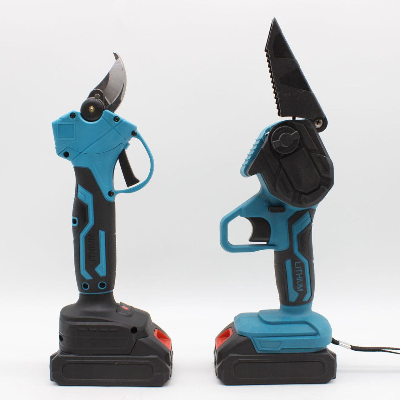 Акумуляторна ланцюгова пилка + секатор для обрізки дерев 21V, 2 акумулятори / Бездротова пилка