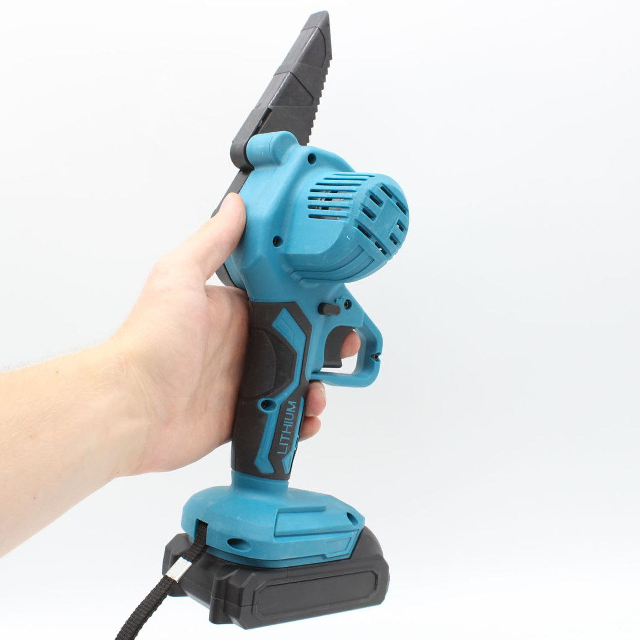 Акумуляторна ланцюгова пилка + секатор для обрізки дерев 21V, 2 акумулятори / Бездротова пилка