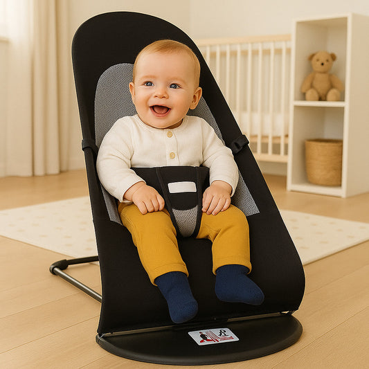 Дитячий шезлонг качалка до 13кг, 78×42×39см / Дитяче крісло качалка / Шезлонг для немовлят