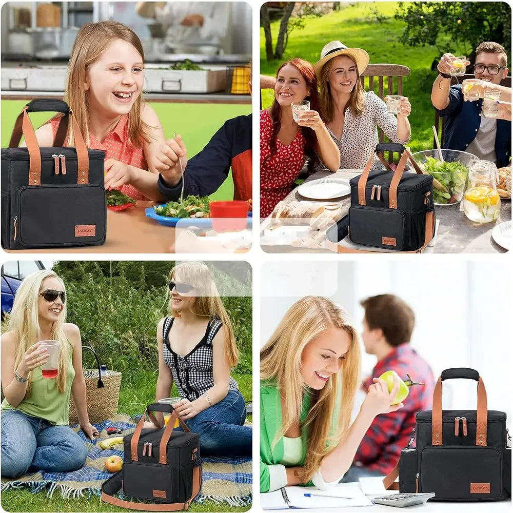 Термосумка для пікніка DF-02, Синя / Сумка холодильник / Холодильник сумка / Туристична термосумка