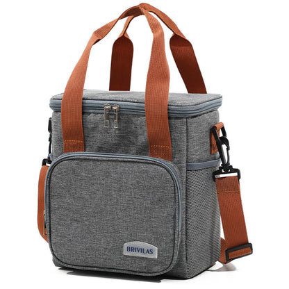 Термосумка для пікніка DF-02, Сіра / Сумка холодильник / Холодильник сумка / Туристична термосумка