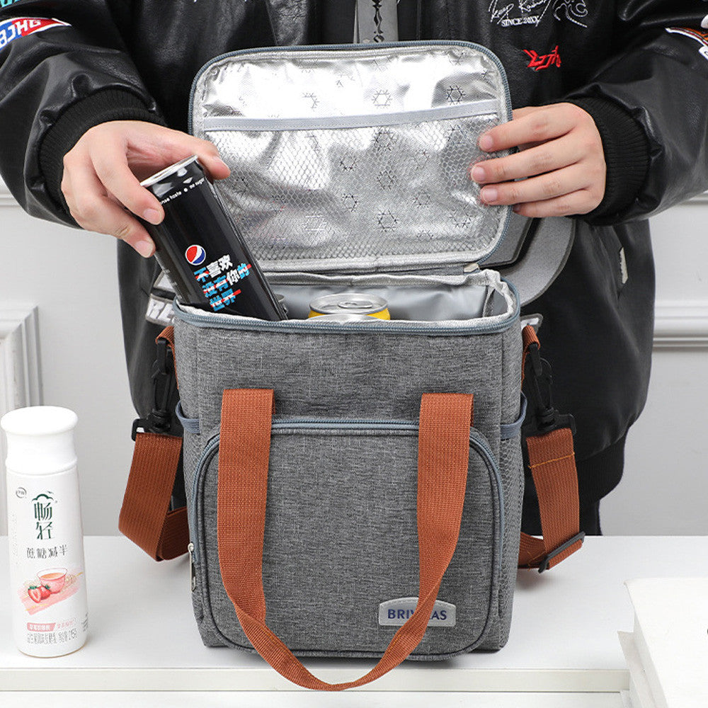 Термосумка для пікніка DF-02, Сіра / Сумка холодильник / Холодильник сумка / Туристична термосумка