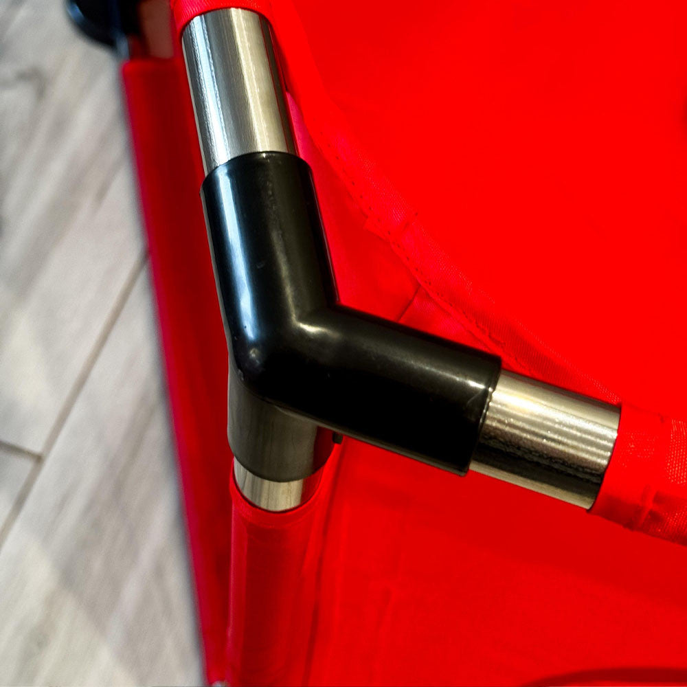 Дитячий складний манеж з сіткою, Червоний / Інтерактивний манеж для дітей / Манеж-ігровий майданчик