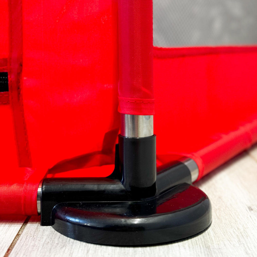 Дитячий складний манеж з сіткою, Червоний / Інтерактивний манеж для дітей / Манеж-ігровий майданчик