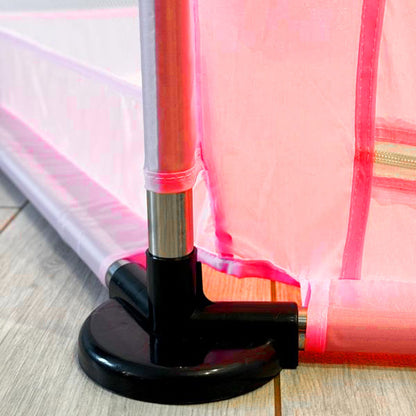 Дитячий складний манеж з сіткою, Рожевий / Інтерактивний манеж для дітей / Манеж-ігровий майданчик