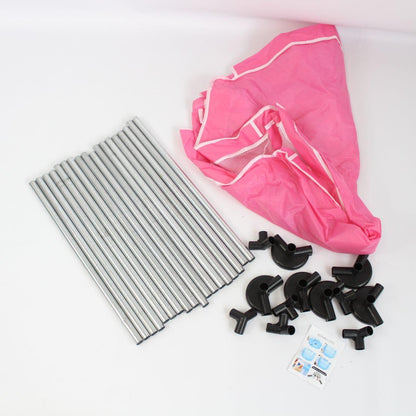 Дитячий складний манеж з сіткою, Рожевий / Інтерактивний манеж для дітей / Манеж-ігровий майданчик