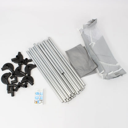 Дитячий складний манеж з сіткою, Сірий / Інтерактивний манеж для дітей / Манеж-ігровий майданчик