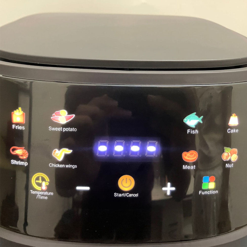 Електричний аерогриль на 8л, 2400W, QF-605 / Безмасляна фритюрниця / Мультипіч для кухні