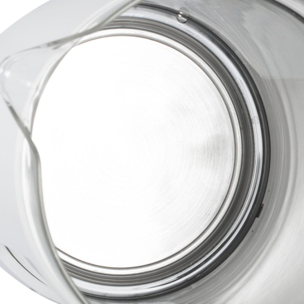 Скляний електрочайник з підсвічуванням, 2.3л, 1500Вт, Su Tai ST-2078, Білий / Електричний чайник дисковий