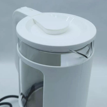 Скляний електрочайник з підсвічуванням, 2.3л, 1500Вт, Su Tai ST-2078, Білий / Електричний чайник дисковий