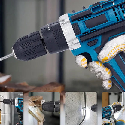 Акумуляторний шуруповерт 24V з набором біт і свердлів + 2 АКБ / Дриль-шуруповерт / Ударний шуруповерт