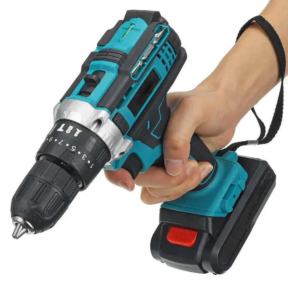 Акумуляторний шуруповерт 24V з набором біт і свердлів + 2 АКБ / Дриль-шуруповерт / Ударний шуруповерт