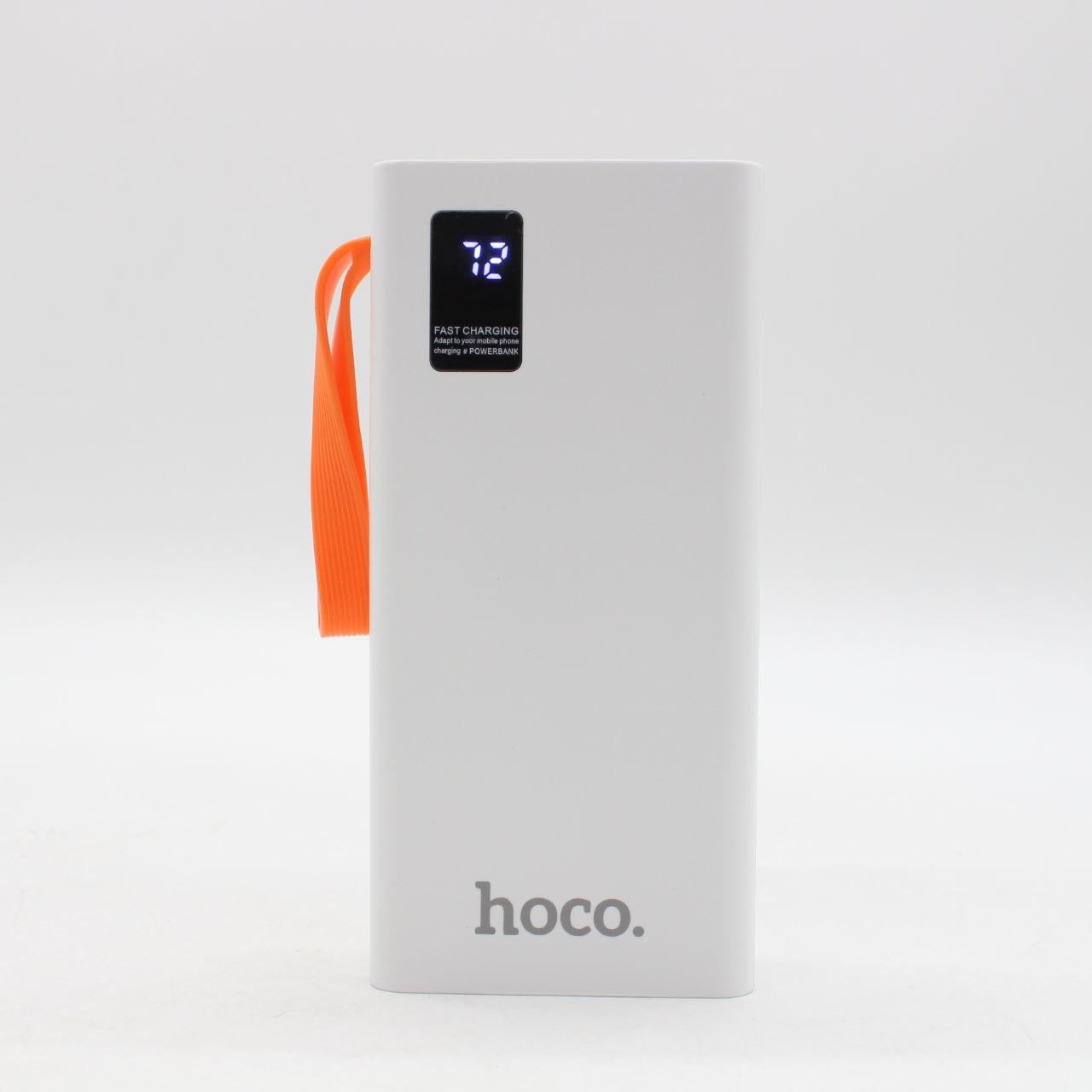 Повербанк на 20000 mAh + 4 кабелі, 2хUSB, Білий / PowerBank з ліхтариком / Павербанк для телефону