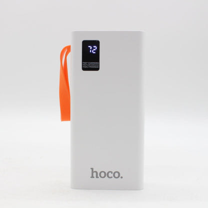 Повербанк на 20000 mAh + 4 кабелі, 2хUSB, Білий / PowerBank з ліхтариком / Павербанк для телефону