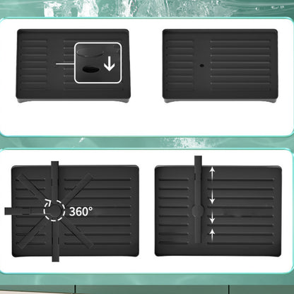 Сушарка для посуду з автозливом, 2-х ярусна, 42х30х29см / Кухонна сушарка для посуду настільна