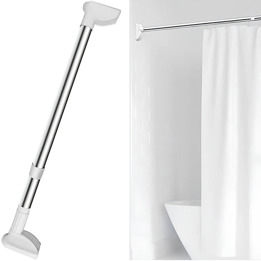 Телескопічний карниз для ванної 90-160см / Труба телескопічна між стінами / Хромований карниз