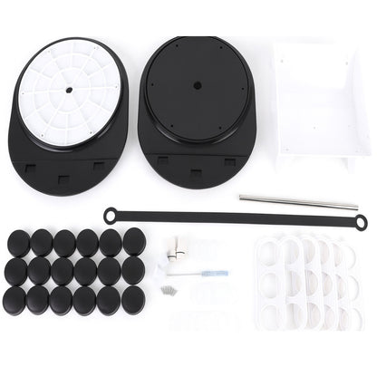 Набір для спецій на підставці, 18 ємностей / Органайзер для приправ / Ємності для спецій