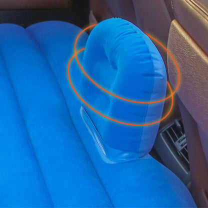 Автоматичний матрац на заднє сидіння 135x80см + насос, Синій / Матрац надувний в машину / Ліжко-матрац