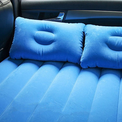 Автоматичний матрац на заднє сидіння 135x80см + насос, Синій / Матрац надувний в машину / Ліжко-матрац
