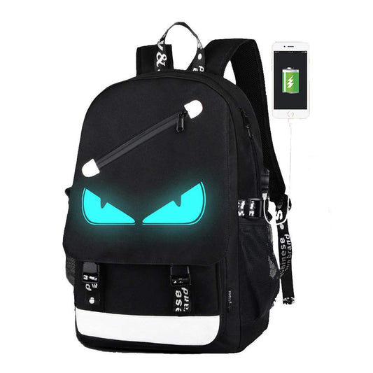Повсякденний рюкзак Очі, що світяться в темряві, міський, шкільний (жіночий, чоловічий)