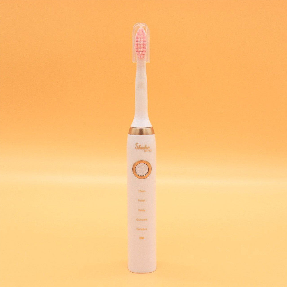Електрична зубна щітка Shuke з 4-ма насадками Біла / Акумуляторна зубна щітка / Зубні щітки