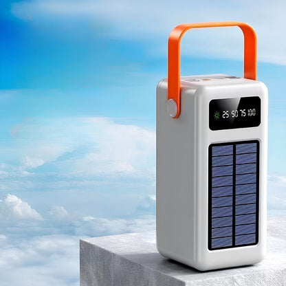 Сонячний Power Bank 100000мА·год YM-638CX Білий — Невисока Енергія! / Повербанк/Павербанк