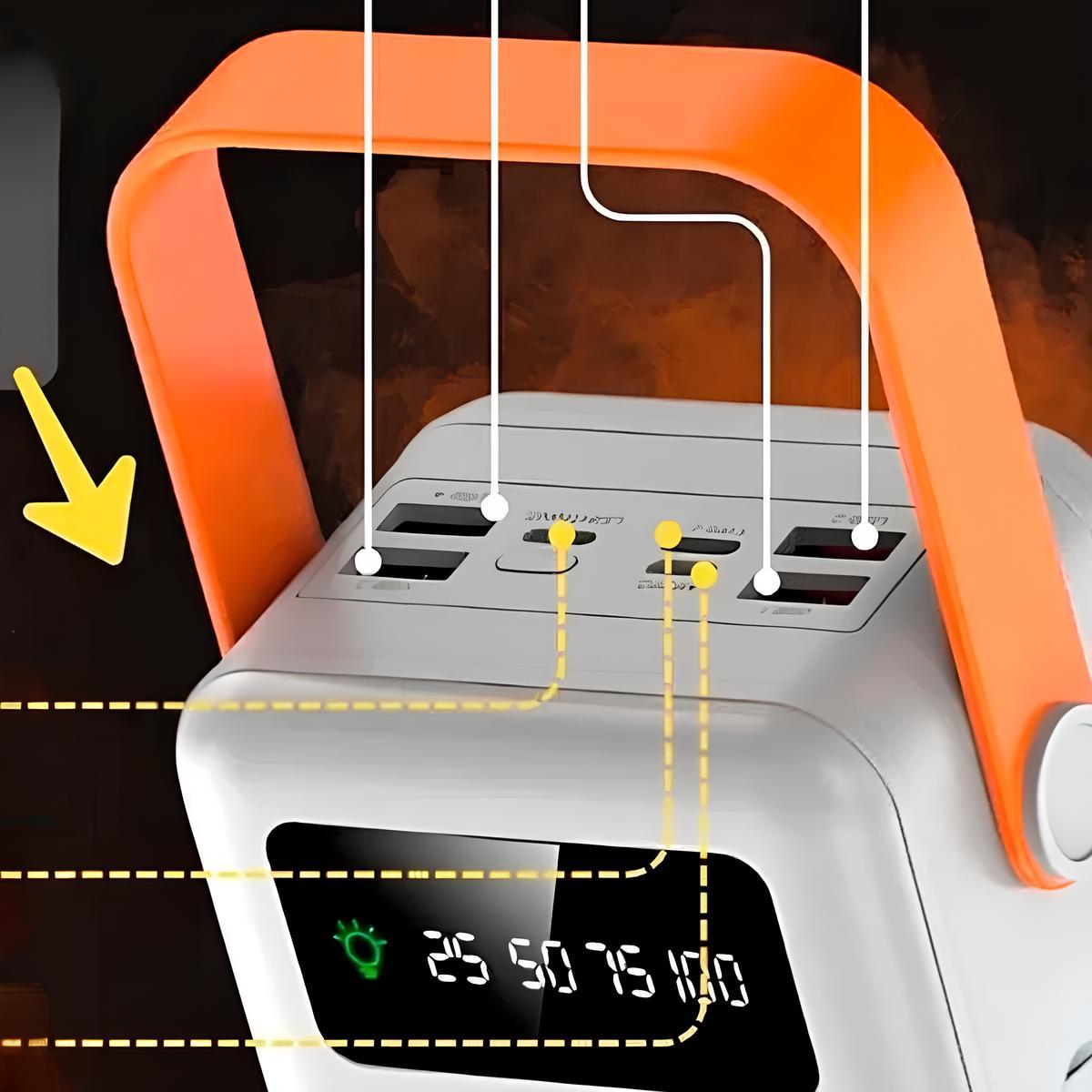 Сонячний Power Bank 100000мА·год YM-638CX Білий — Невисока Енергія! / Повербанк/Павербанк